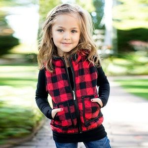 Me Jane Plaid girls vest